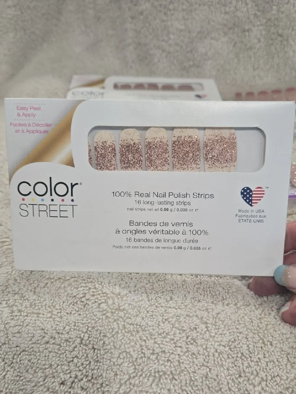 Color Street Glitter Nail Polish Strips, Set Of 6